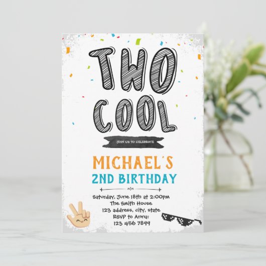 invitation à deux cool (Debout devant)