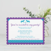 Invitation à deux fêtes de pony - Scallopé (Debout devant)