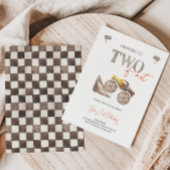 Invitation à deux monstre jaune rapide