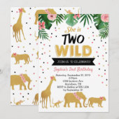 Invitation à deux safaris sauvages le 2e anniversa (Devant / Derrière)