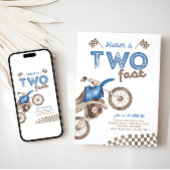 Invitation à deux vélos à tête bleue rapide