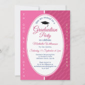 Invitation À DIEU ÊTRE LA GLOIRE Custom Pink Graduation (Devant)