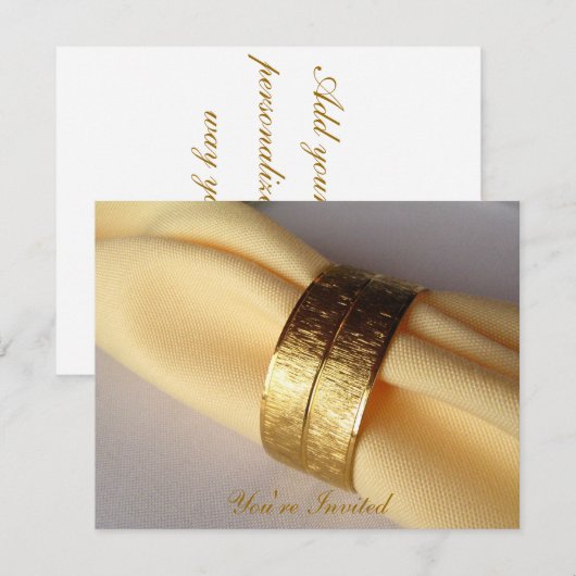 Invitation à dîner/banquet (Devant / Derrière)