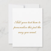 Invitation à dîner/banquets (Dos)