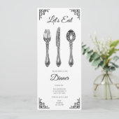 Invitation à dîner blanc (Debout devant)