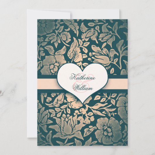 invitation à dîner de répétition damas (Devant)