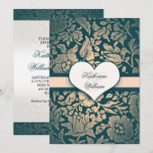 invitation à dîner de répétition damas (Devant / Derrière)