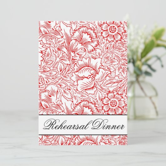 invitation à dîner de répétition damas (Debout devant)