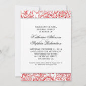 invitation à dîner de répétition damas (Dos)