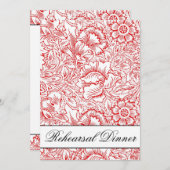 invitation à dîner de répétition damas (Devant / Derrière)