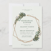 invitation à dîner de répétition géométrique flora (Devant)