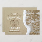 invitation à dîner de répétition sur la plage (Devant / Derrière)