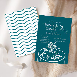 Invitation À Dîner De Thanksgiving