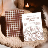 Invitation À Dîner De Thanksgiving