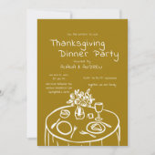 Invitation À Dîner De Thanksgiving (Devant)
