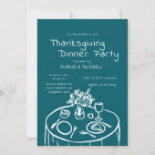 Invitation À Dîner De Thanksgiving (Devant)