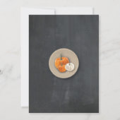 Invitation à dîner de Thanksgiving citrouilles cra (Dos)