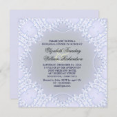 invitation à dîner d'une répétition bleue élégante (Devant / Derrière)