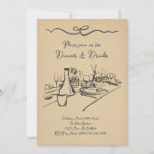 Invitation à dîner et à boire, soirée pour adultes (Devant)