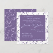 Invitation à dîner pour un anniversaire de mariage (Devant / Derrière)