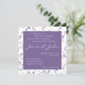 Invitation à dîner pour un anniversaire de mariage (Debout devant)