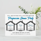 Invitation à dîner progressif de quartier (Debout devant)