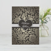 invitation à dîner vintage noir (Debout devant)