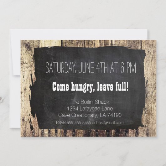 Invitation à ébullition de l'écrevisse (Dos)