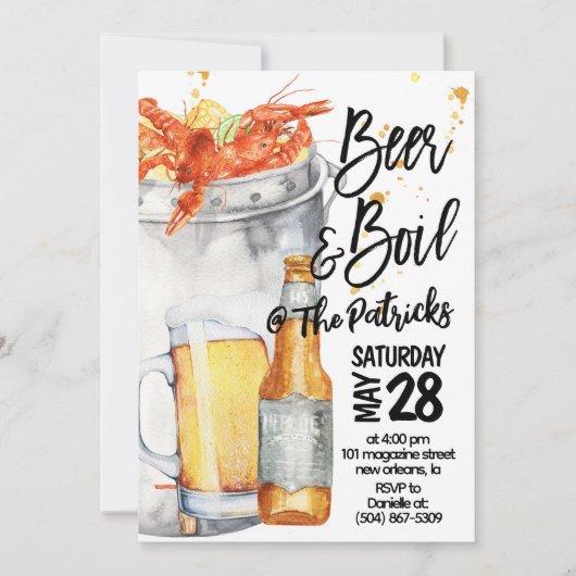 Invitation à ébullition de l'écrevisse (Devant)