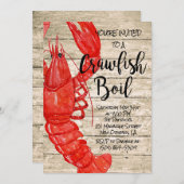 Invitation à ébullition de l'écrevisse rustique (Devant / Derrière)