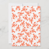 Invitation à ébullition du homard de la fête du tr (Dos)