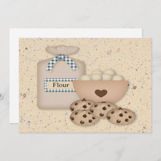 Invitation à échanger contre des biscuits au choco (Devant / Derrière)