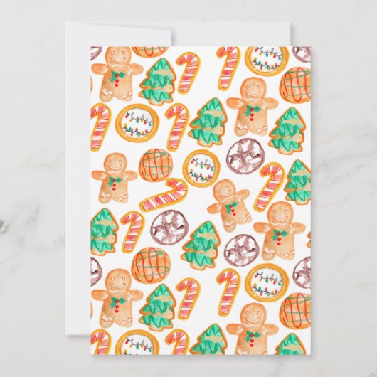 Invitation à échanger des biscuits de Noël (Dos)