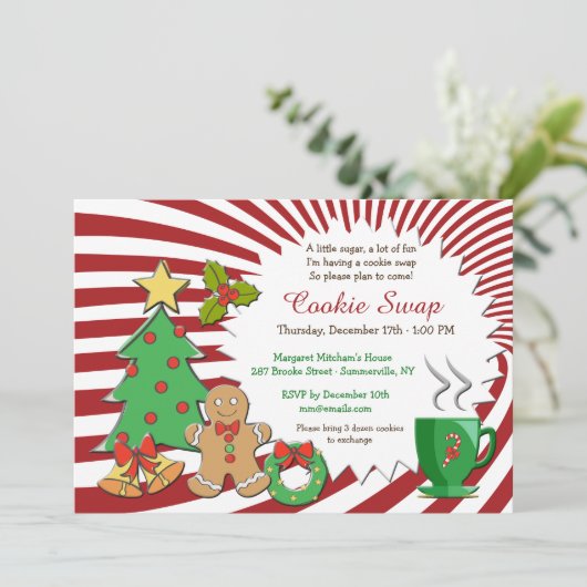 Invitation à échanger des cookies (Debout devant)