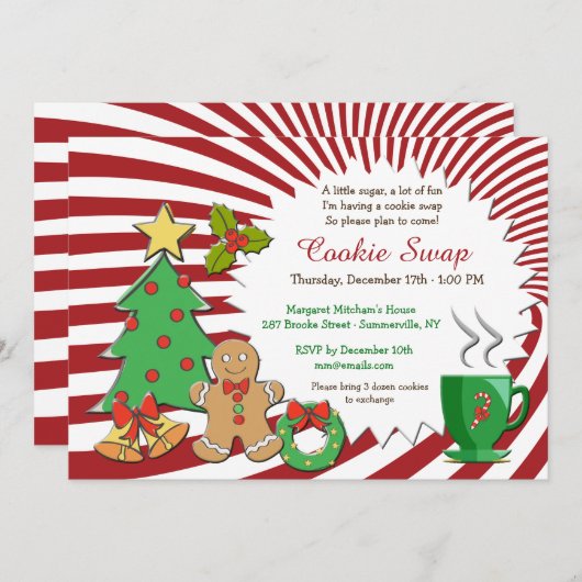 Invitation à échanger des cookies (Devant / Derrière)