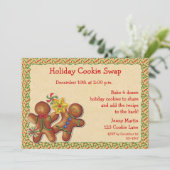 Invitation à échanger des cookies pendant les fête (Debout devant)