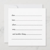 Invitation à écrire (Dos)