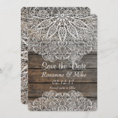 Invitation à enregistrer la date de Mandala (Devant / Derrière)