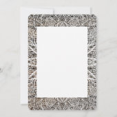 Invitation à enregistrer la date de Mandala (Dos)