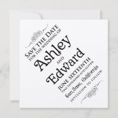 Invitation à enregistrer la date sélectionnée (Devant)