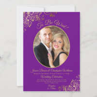 À être Mer Purple & Gold QR Code & Mariage photo