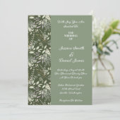 Invitation à Faire-part de mariage botanique (Debout devant)