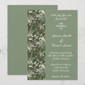 Invitation à Faire-part de mariage botanique (Devant / Derrière)
