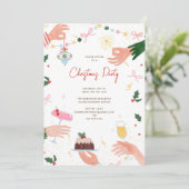 Invitation A Festive Shindig Christmas Holiday Party Invite (Debout devant)