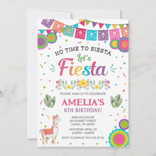 Invitation à fêtes (Devant)