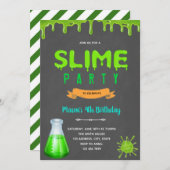 Invitation à fêtes d'anniversaire de science (Devant / Derrière)