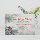 Invitation à feuillage persistant à la fête de Noë (Debout devant)