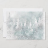 Invitation À feuillage persistant hiver Onederland photo prem (Dos)