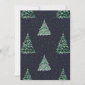 Invitation À feuillage persistant Noël (Dos)