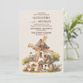 Invitation À feuillage persistant rustique Champs Grange Mari (Debout devant)